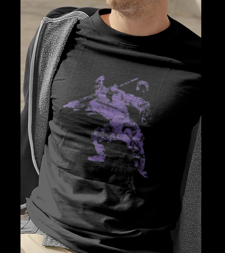 Froidcommedehors Big Fcd Violet Vintage Samurai T-Shirt