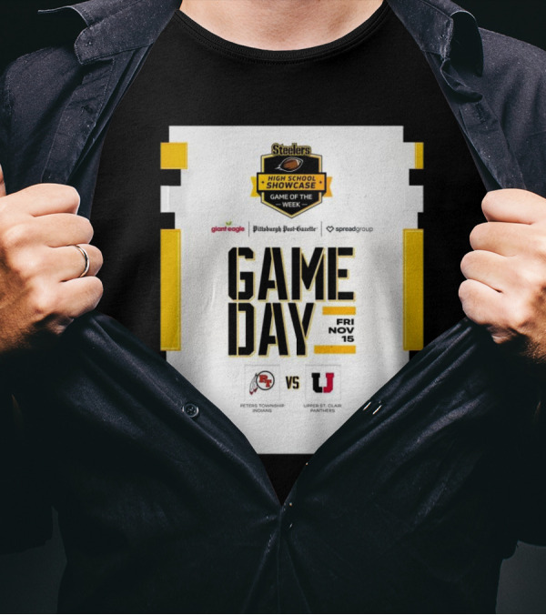 Steelers High School Showcase Game Of The Week: Peters Township Indians Vs Upper St. Clair Panthers Fri Nov 15 T-Shirt