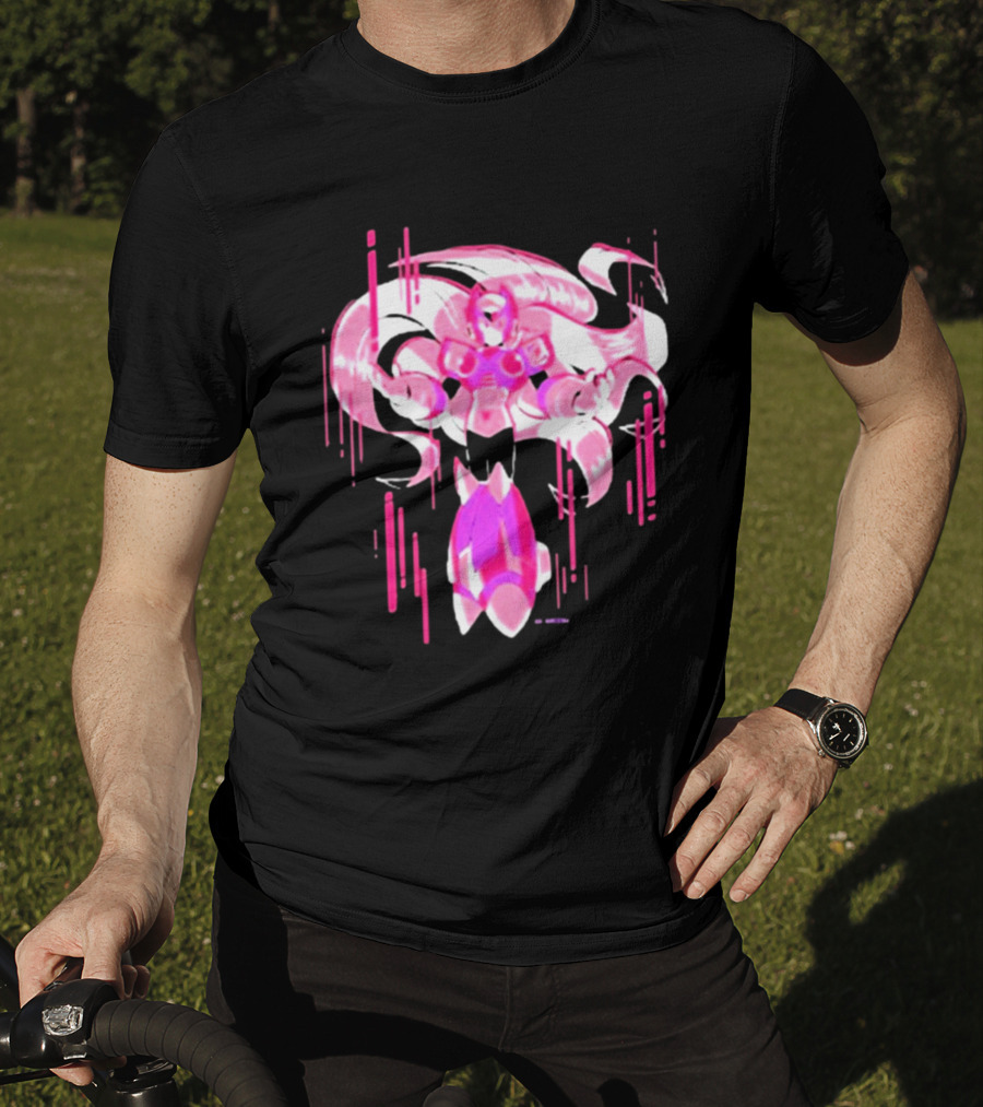 Mega Man Zero Awakened Pink Heroic Armor T-Shirt