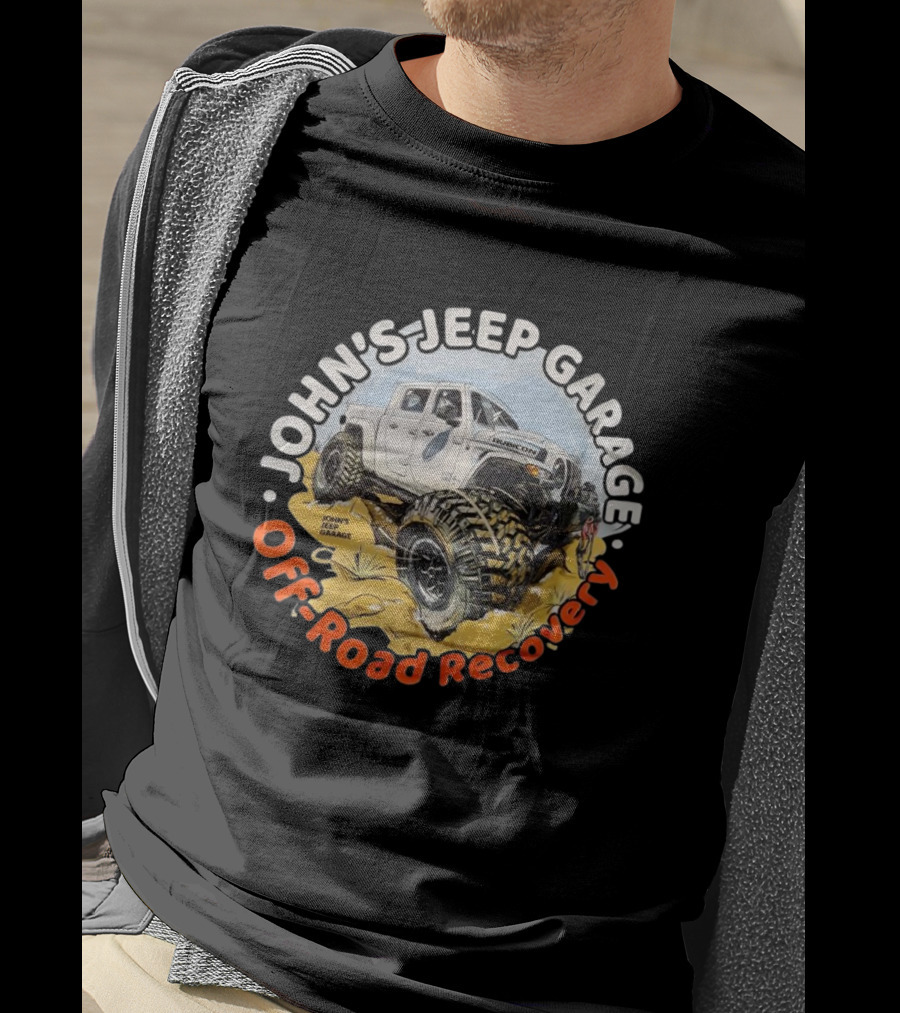 John's Jeep Garage Rubicon Off-Road Recovery T-Shirt