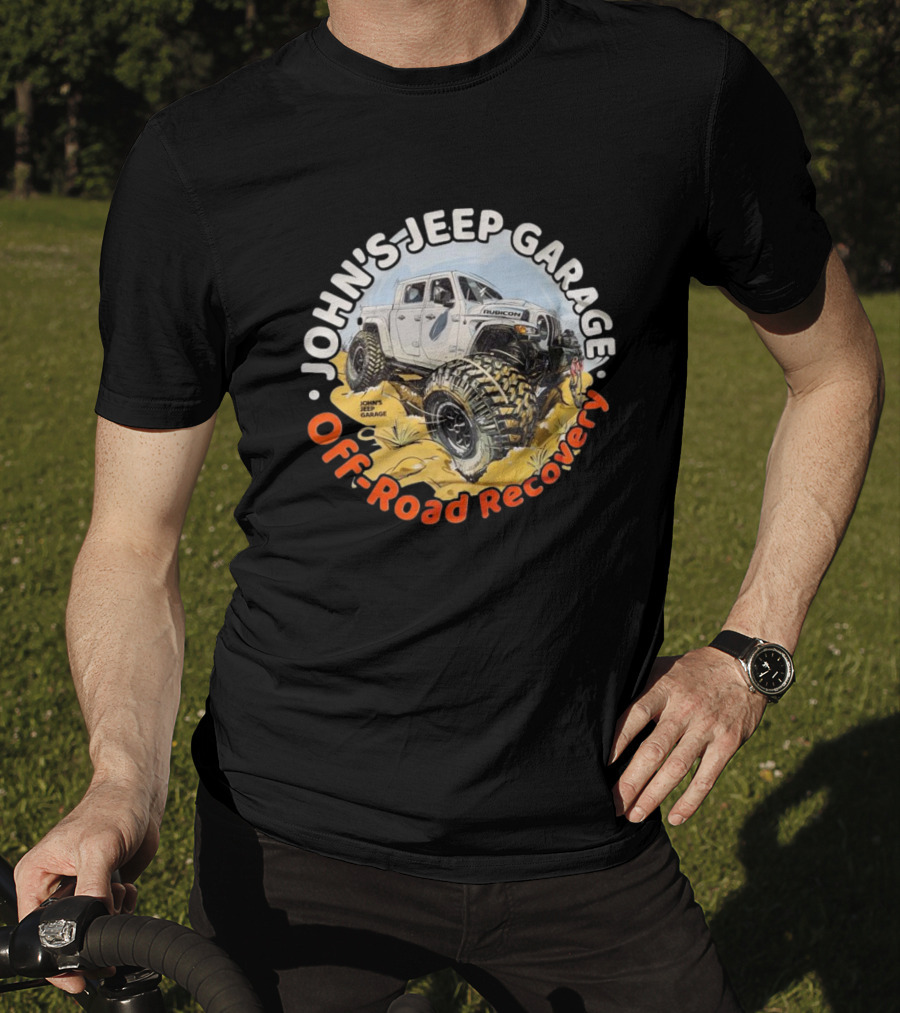 John's Jeep Garage Rubicon Off-Road Recovery T-Shirt