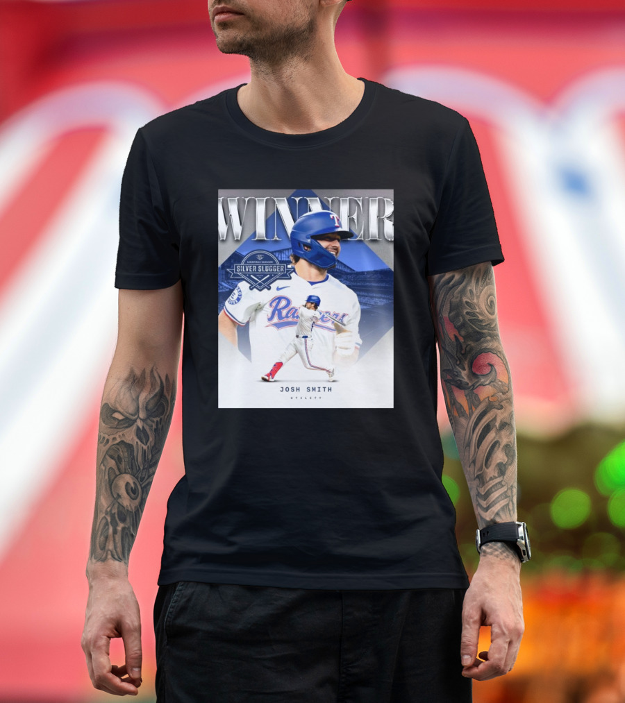 Josh Smith Winner Texas Rangers Silver Slugger Utility Smitty T-Shirt