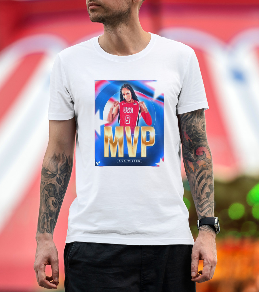 MVP A’ja Wilson USA Basketball 2024 Olympics T-Shirt