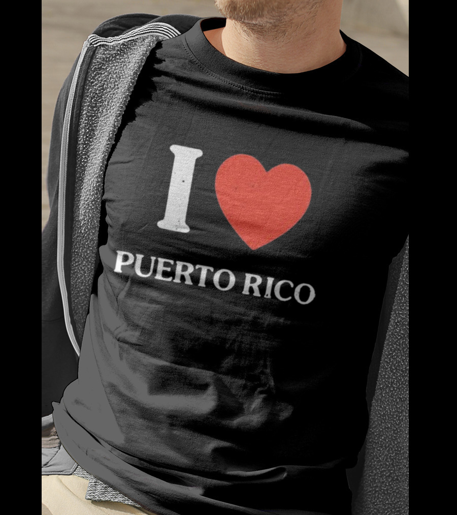 Kenneth Cole Vintage I Love Puerto Rico Heart T-Shirt