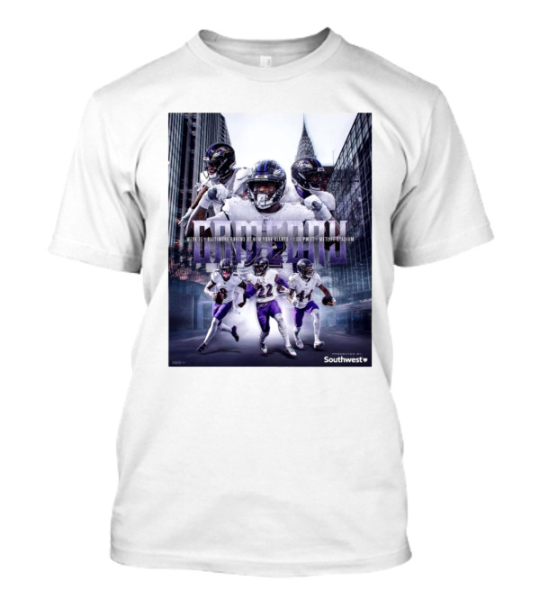 Week 15 MetLife Showdown: Baltimore Ravens Vs. New York Giants 2024 With Southwest T-Shirt