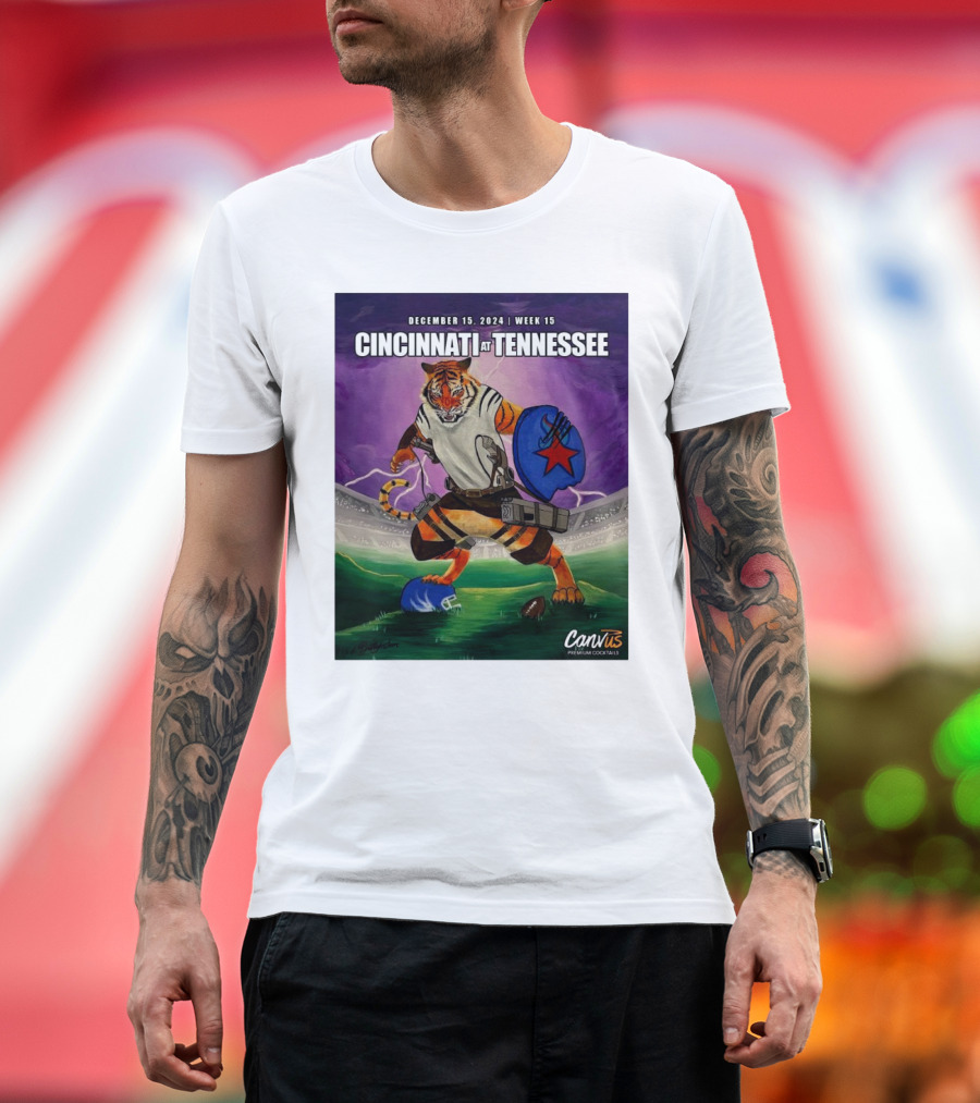 December 15 2024 Week 15 Cincinnati at Tennessee Bengals Do Not Yield T-Shirt