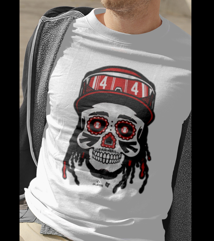 Elly De La Cruz 44 Sugar Skull Cincinnati Reds T-Shirt