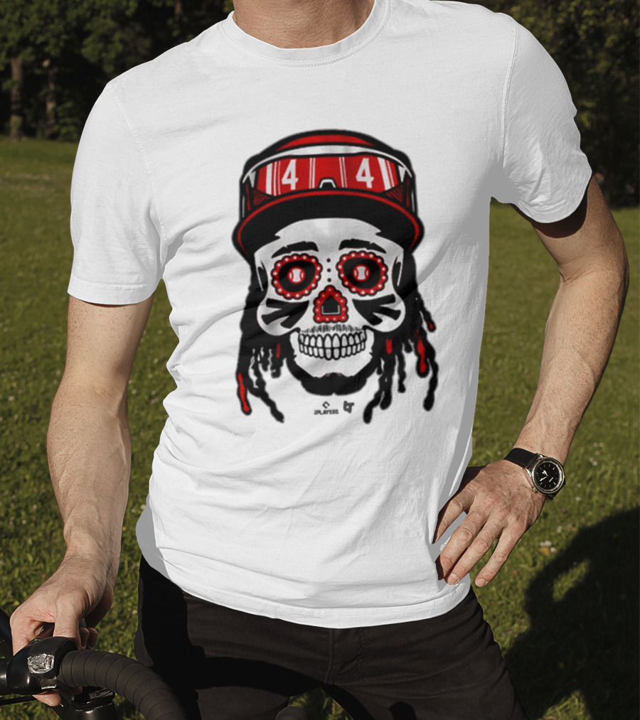 Elly De La Cruz 44 Sugar Skull Cincinnati Reds T-Shirt