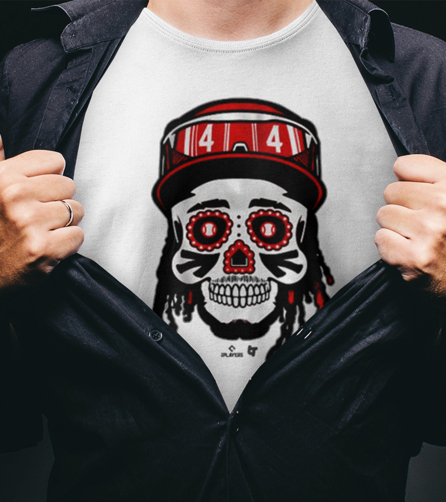 Elly De La Cruz 44 Sugar Skull Cincinnati Reds T-Shirt