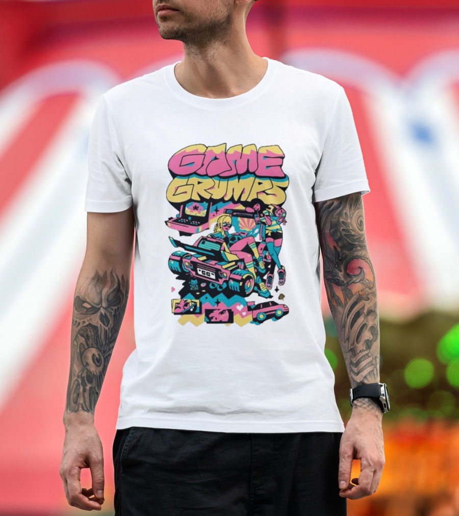 Game Grumps Arcade Retro Action 2024 Racing Adventure T-Shirt