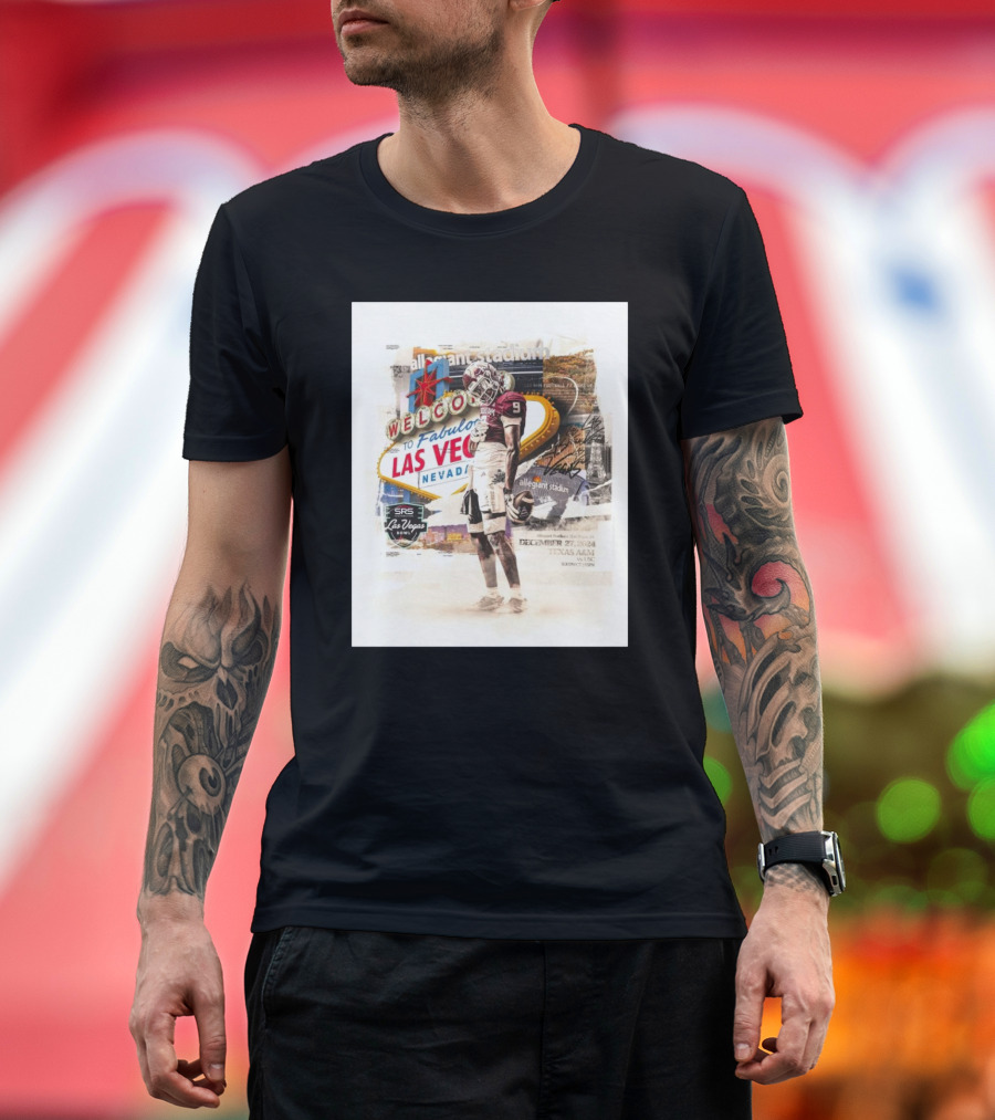 Texas A&M Aggies vs USC Trojans Welcome to Fabulous Las Vegas Nevada December 27 2024 Allegiant Stadium SRS Distribution Las Vegas Bowl T-Shirt