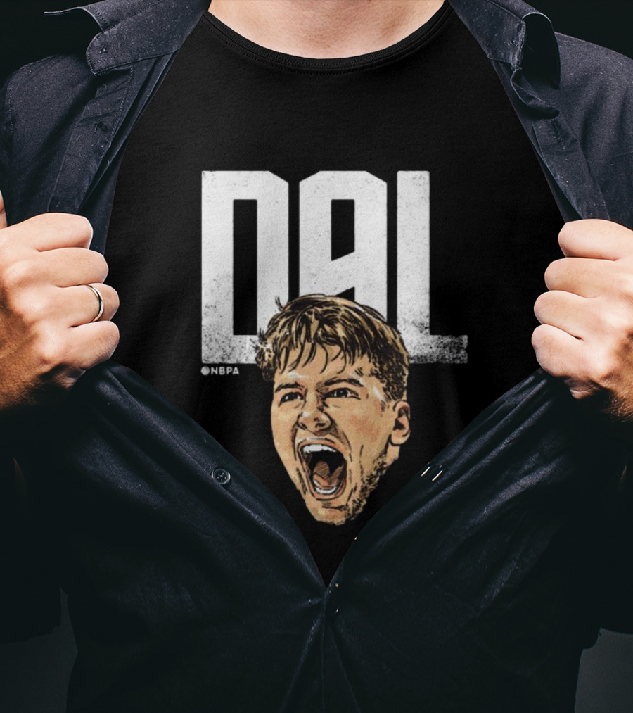 Luka Doncic DAL Dallas Mavericks NBPA Abbreviation Signature T-Shirt