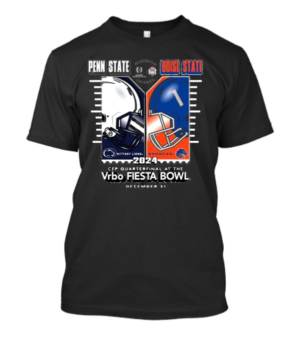 Penn State Nittany Lions Vs Boise State Broncos 2024 CFP Quarterfinal Vrbo Fiesta Bowl December 31 T-Shirt