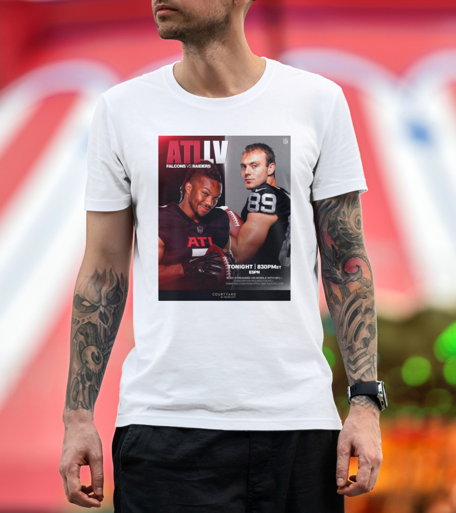 ATL LV Falcons vs Raiders TONIGHT 830PM ET ESPN T-Shirt