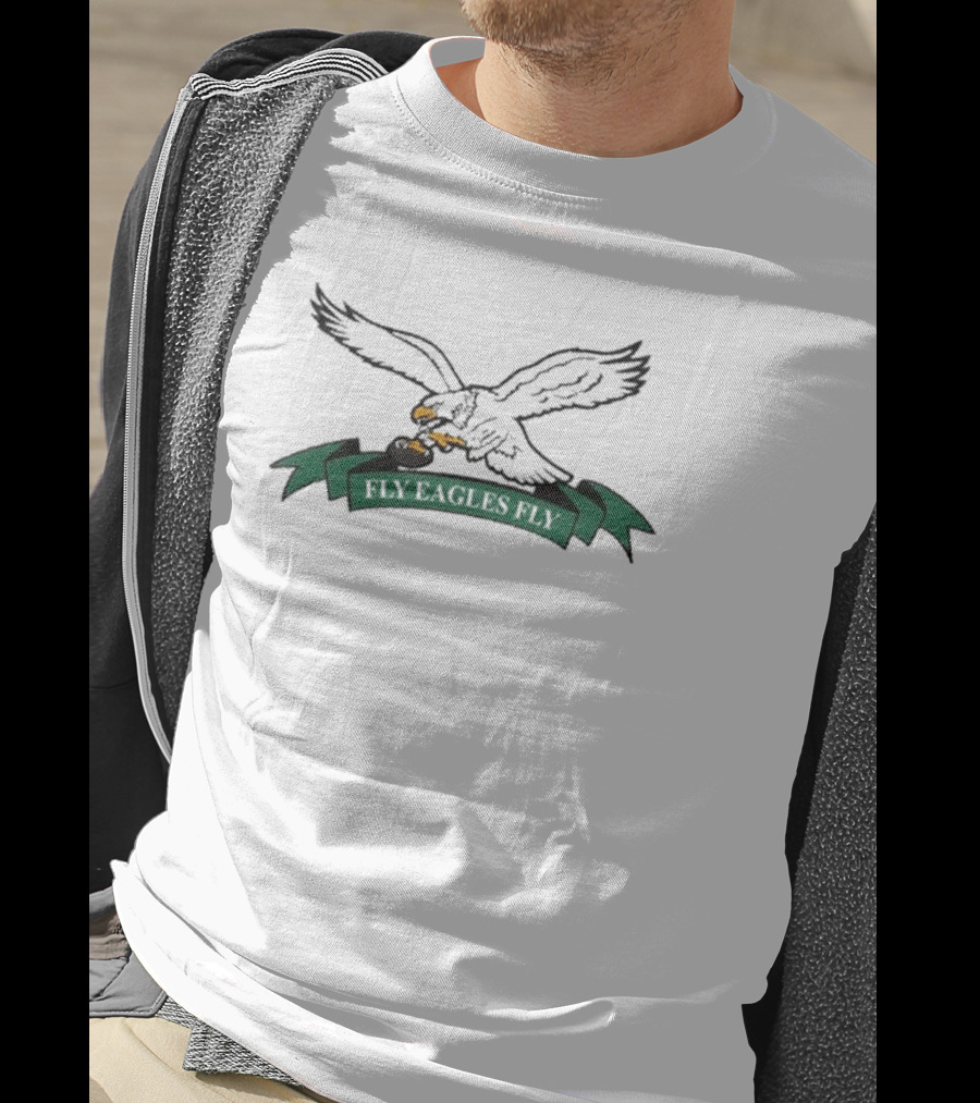Fly Eagles Fly Golf Motif T-Shirt