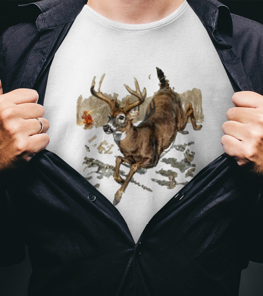 Field And Stream USA Estb 1871 Running Deer T-Shirt