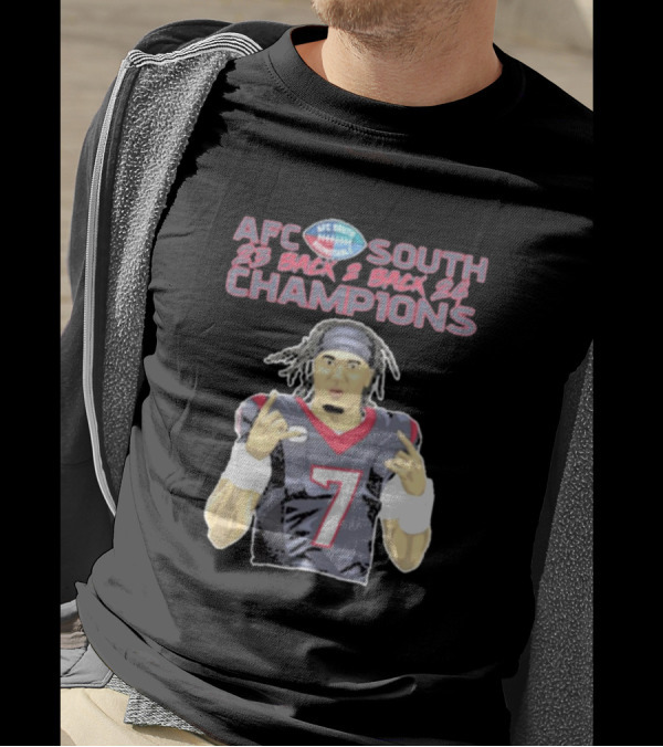 Houston Texans AFC South Back 2 Back Champions 23 24 T-Shirt