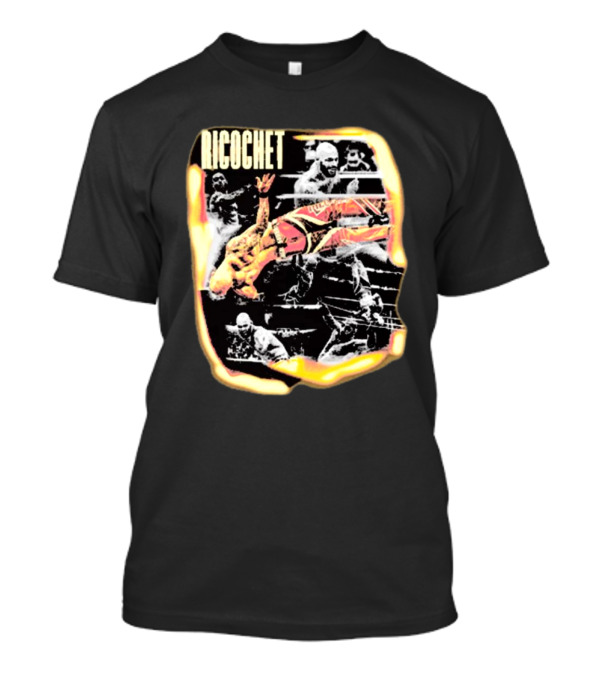 Ricochet AEW Dynamite High-Flying Action Wrestling Moves T-Shirt