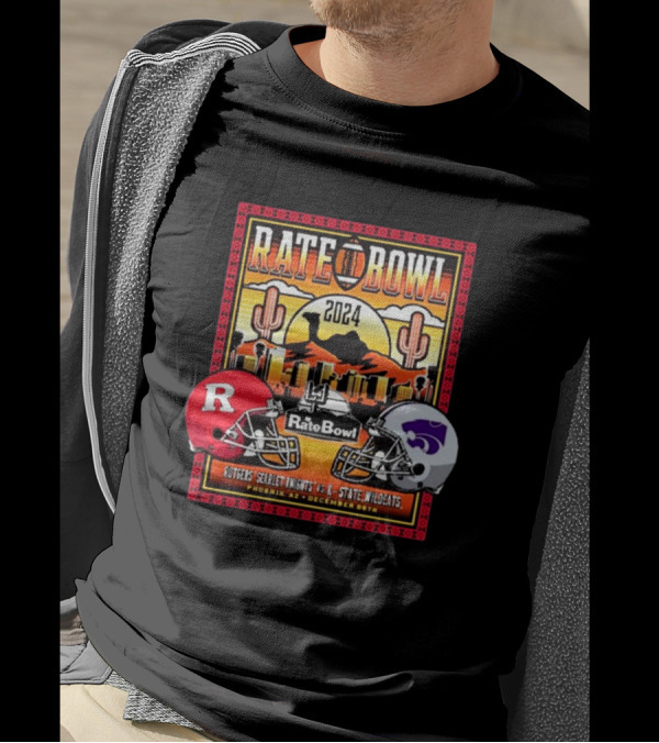 Rate Bowl Phoenix AZ December 20th 2024 Rutgers Scarlet Knights Vs Kansas State Wildcats Camelbak Classic T-Shirt