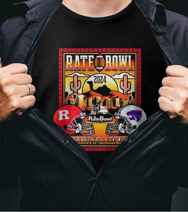 Rate Bowl Phoenix AZ December 20th 2024 Rutgers Scarlet Knights Vs Kansas State Wildcats Camelbak Classic T-Shirt