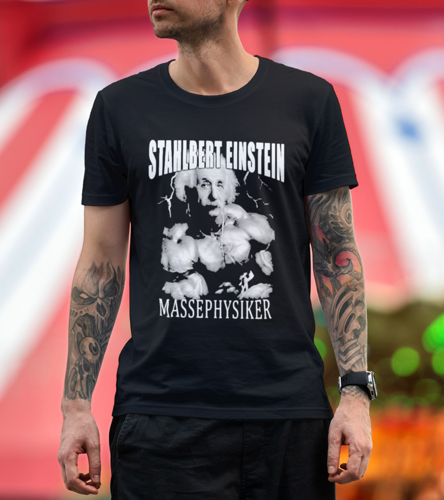 Stahlbert Einstein Massephysiker Muscles Retro T-Shirt