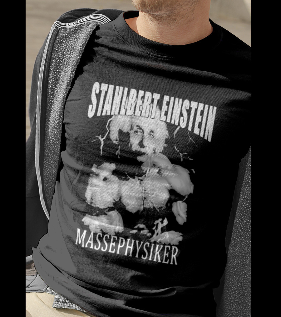Stahlbert Einstein Massephysiker Muscles Retro T-Shirt