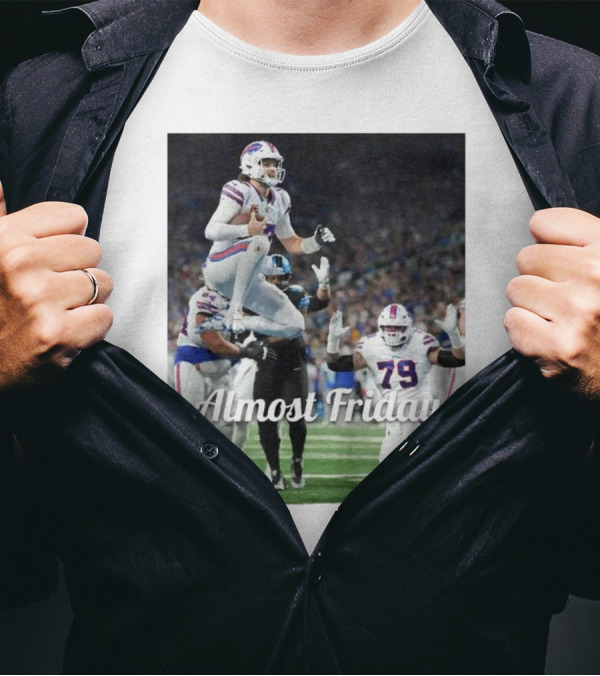 Almost Friday Buffalo Allen Football Leap T-Shirt