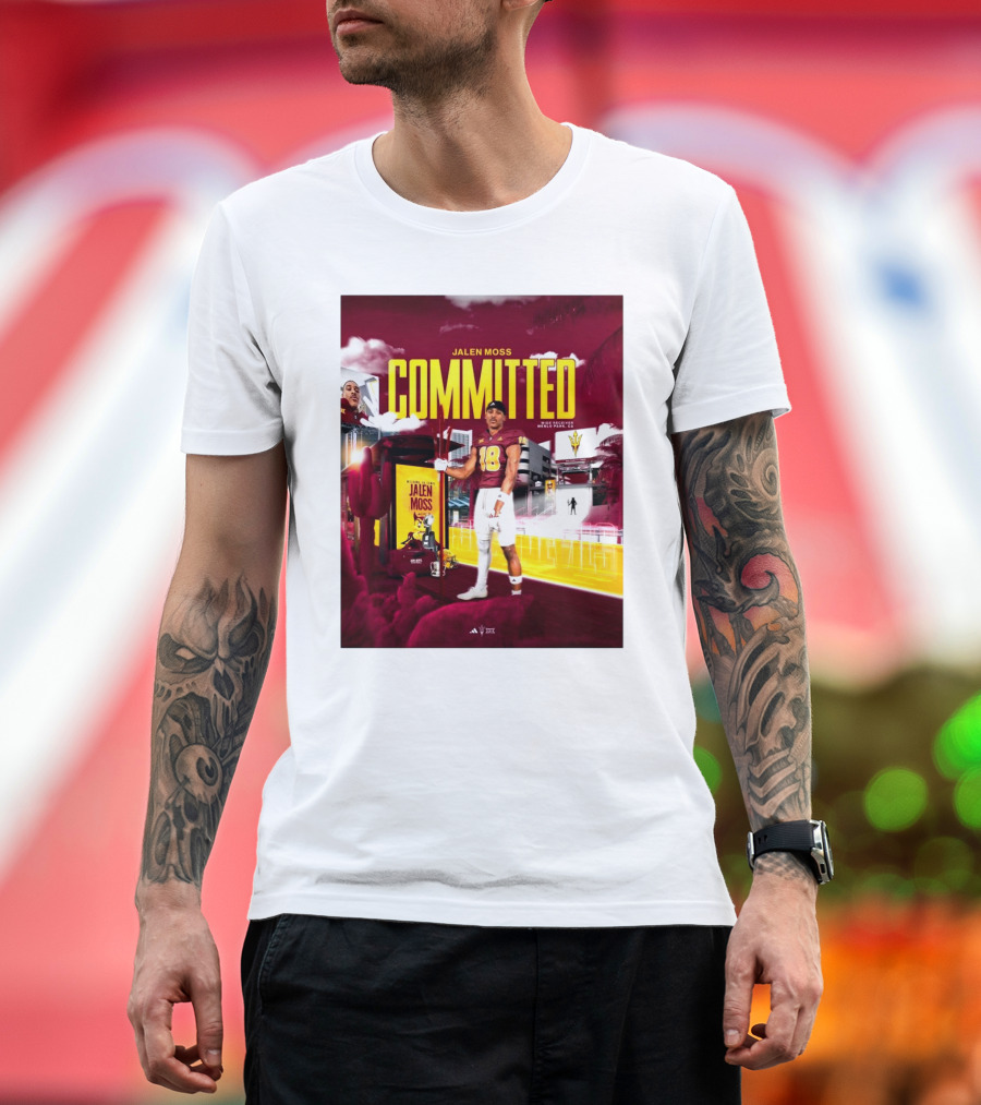 Jalen Moss Committed Arizona State Sun Devils Menlo Park Wide Receiver T-Shirt