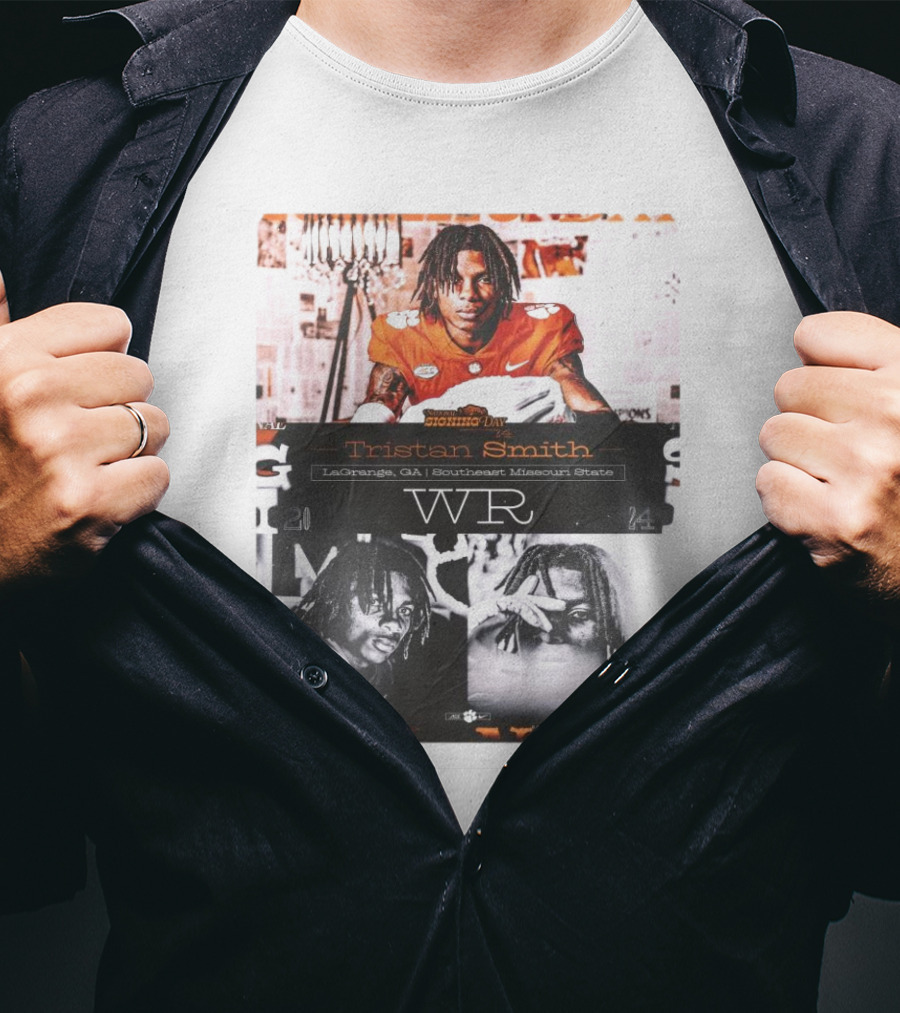 Clemson Tigers Tristan Smith Southeast Missouri State WR National Signing Day T-Shirt