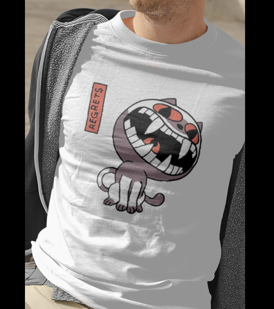 Fangamer OFF Cat Regrets Fierce Face T-Shirt