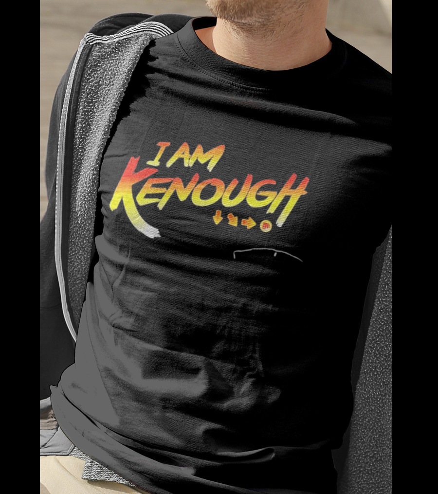 I Am Kenough Retro Gaming Styled Text With Arrow Sequence T-Shirt