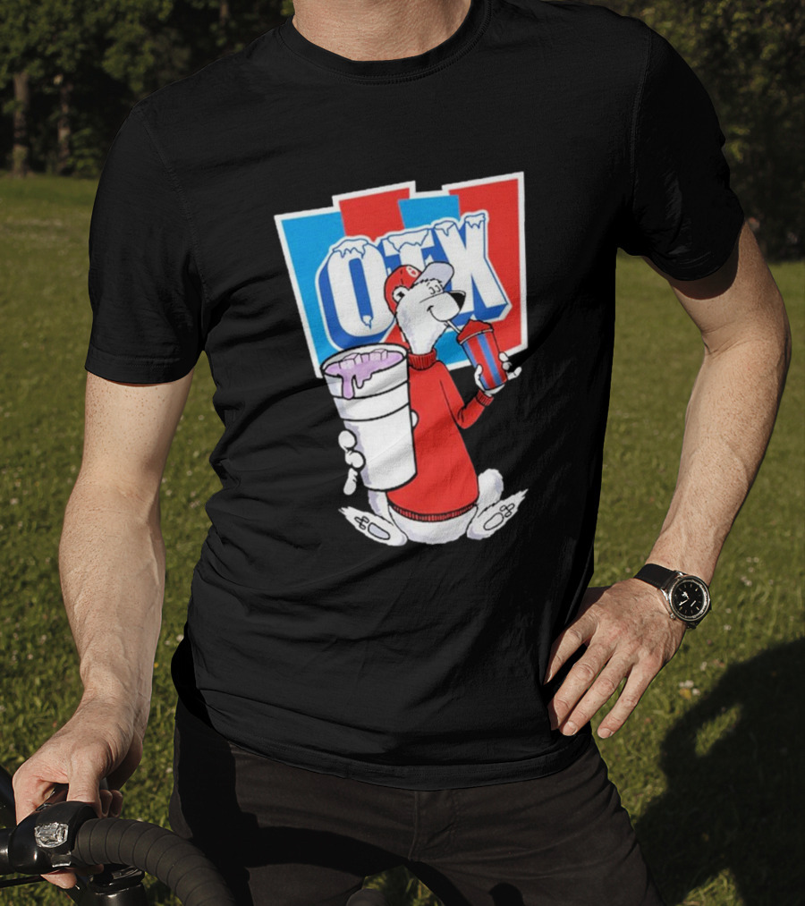 Otx Boyz So Icee Polar Bear Double Cup Red Blue White T-Shirt