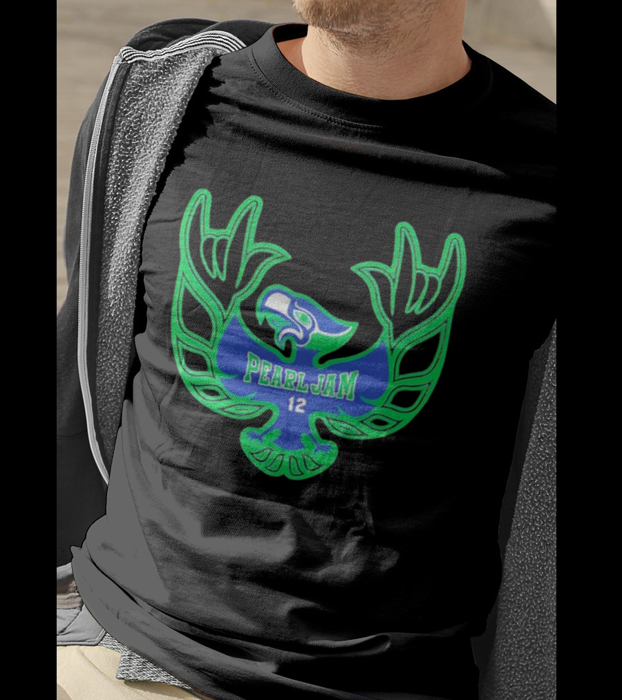 Pearl Jam 12 Seahawks Fan Emblem T-Shirt