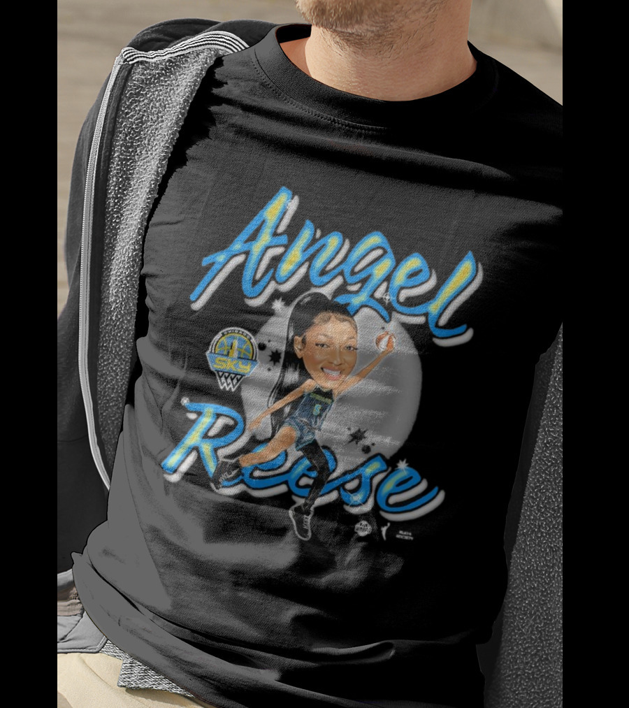 Angel Reese Premium Playa Society Sky Basketball Star T-Shirt