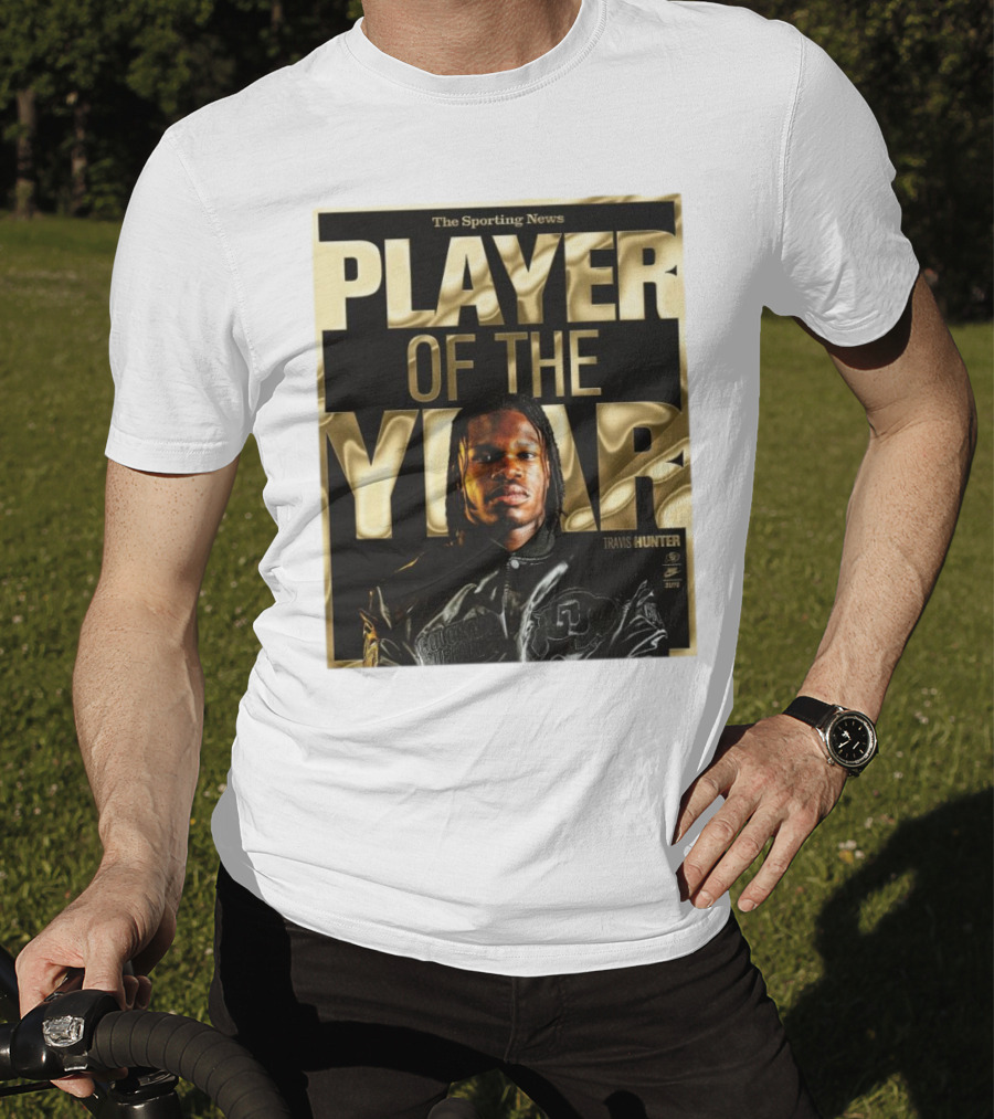 The Sporting News Player Of The Year Travis Hunter Colorado Buffaloes T-Shirt