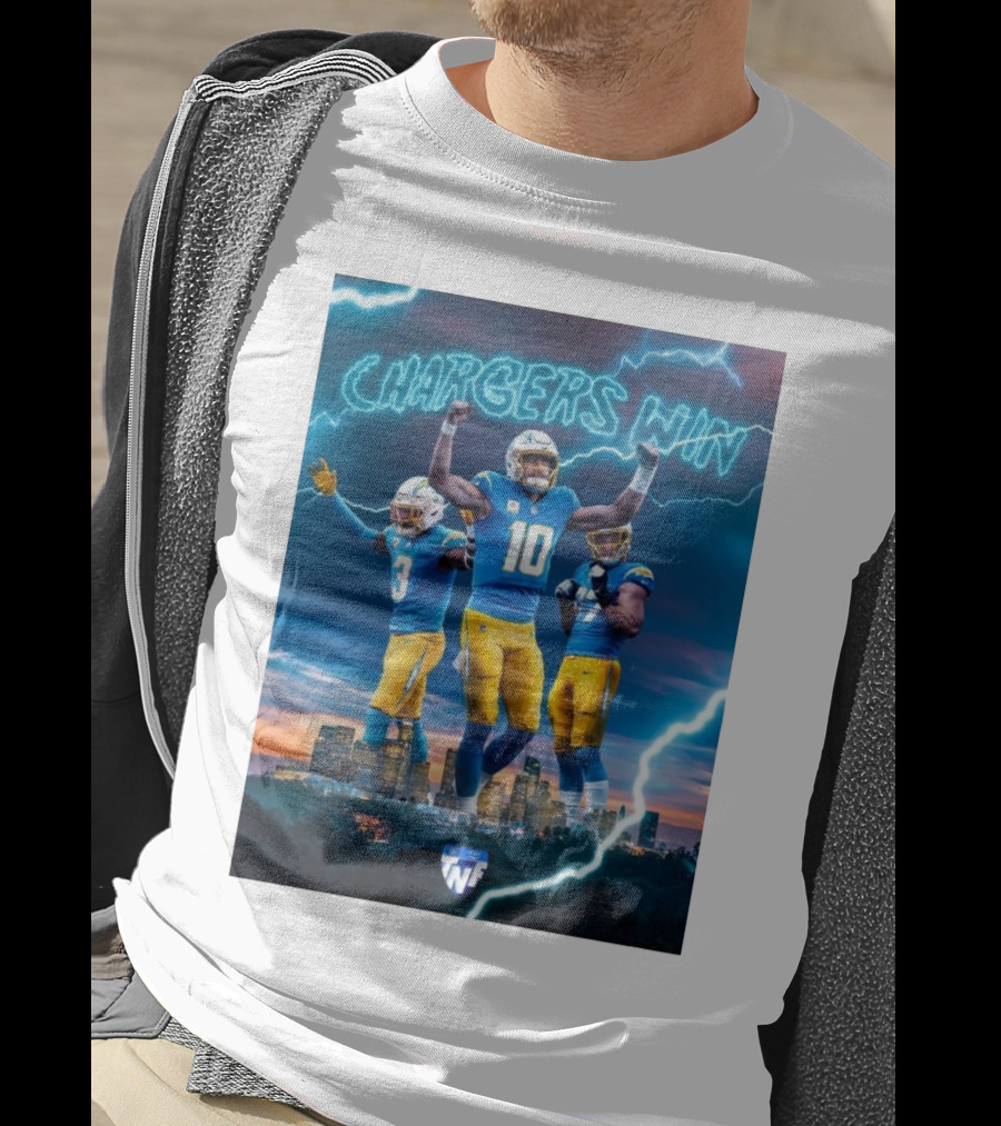 Chargers Win Los Angeles Chargers Electric TNF On Prime T-Shirt