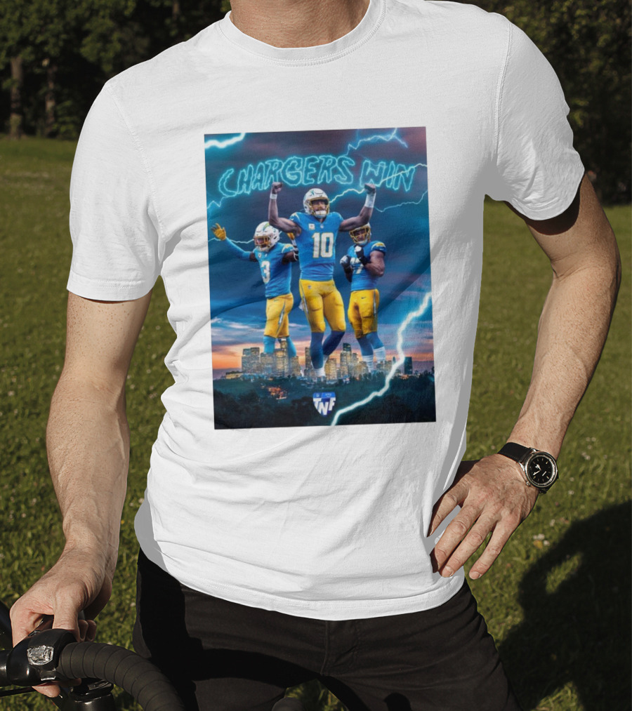 Chargers Win Los Angeles Chargers Electric TNF On Prime T-Shirt