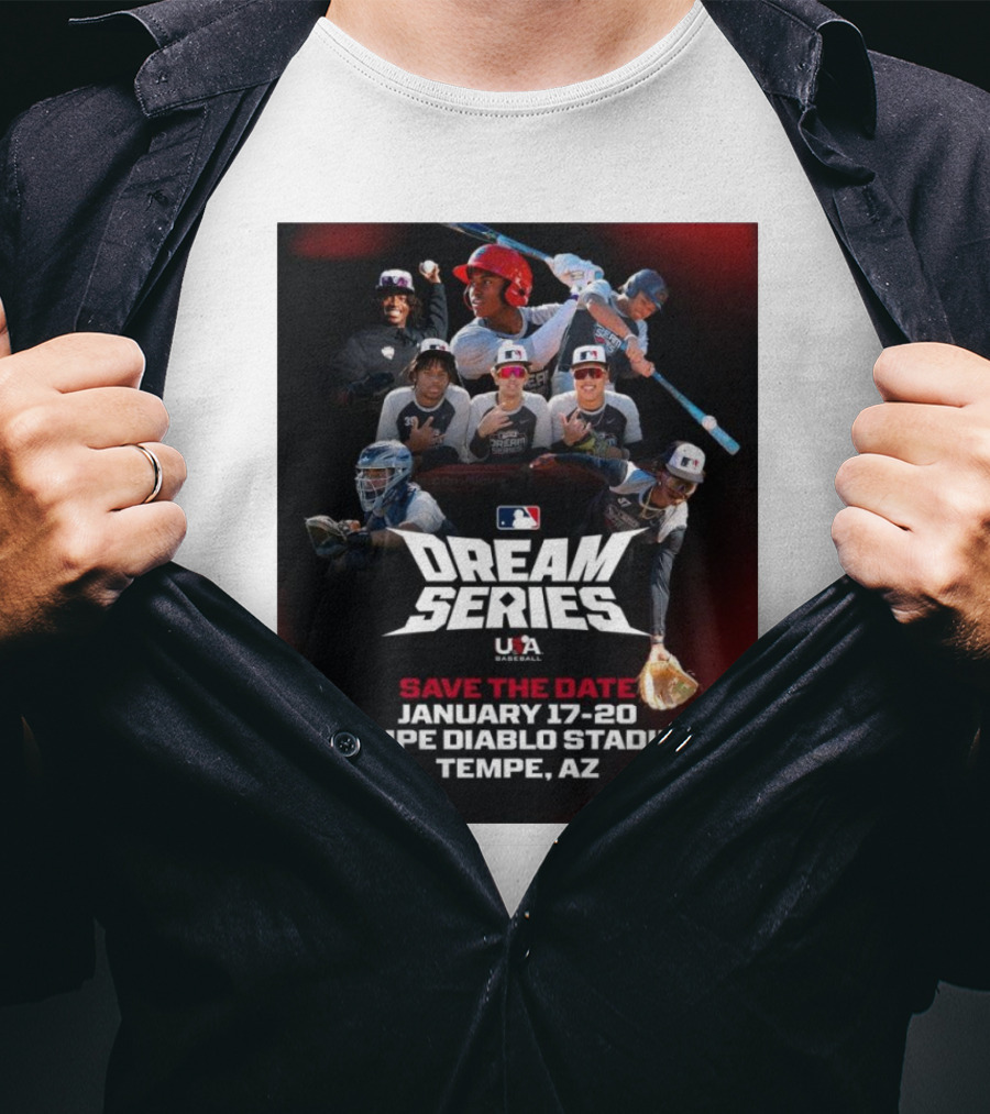 MLB USA Baseball Dream Series January 17-20 Tempe Diablo Stadium Tempe AZ T-Shirt