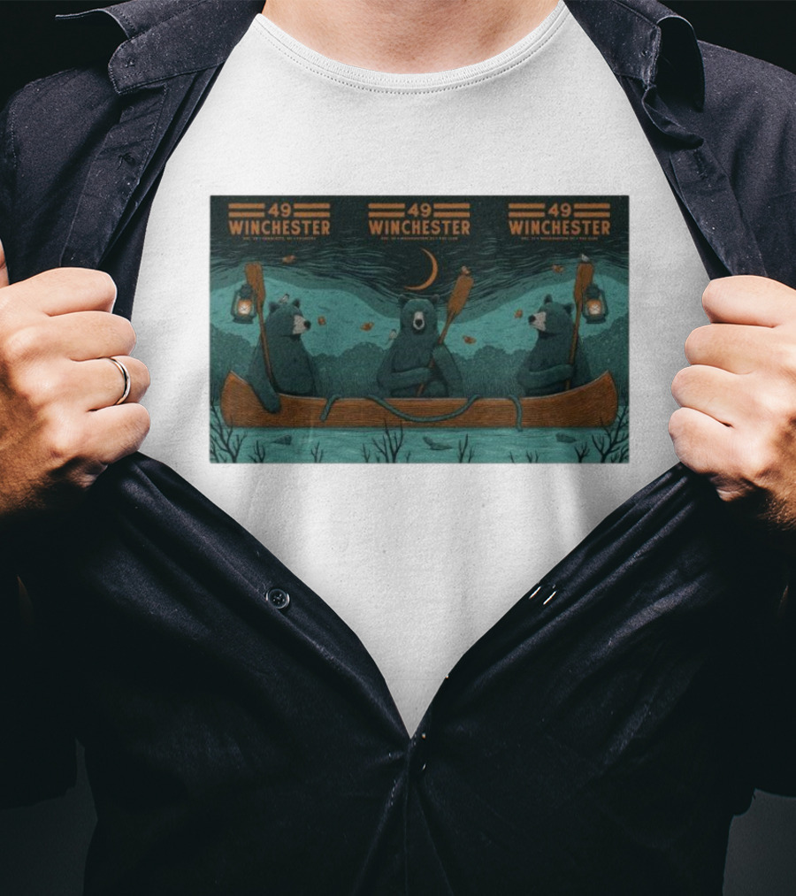 49 Winchester Canoe Adventure NYE Shows Charlotte NC Washington DC Dec 28-31 T-Shirt