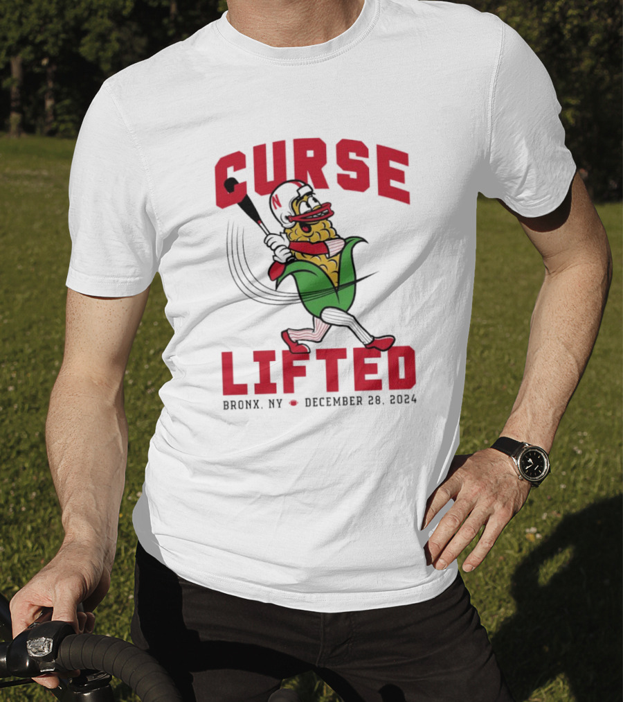 Curse Lifted Nebraska Cornhuskers Bronx NY December 28 T-Shirt