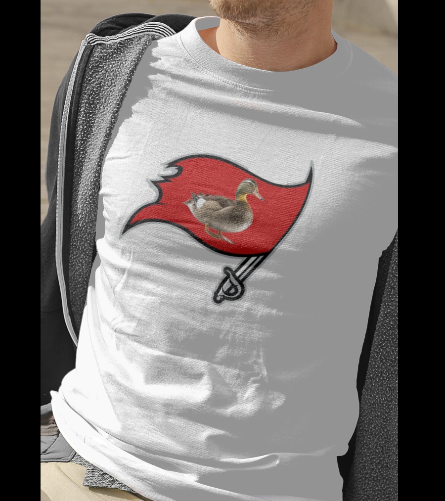 Tampa Bay Duckaneers New Buccaneers Parody Logo Flag T-Shirt