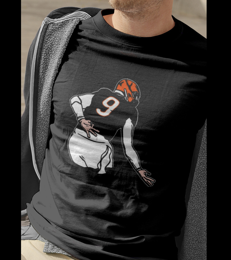 Oe Burrow Griddy Number 9 Cincinnati Bengals NFL Player T-Shirt