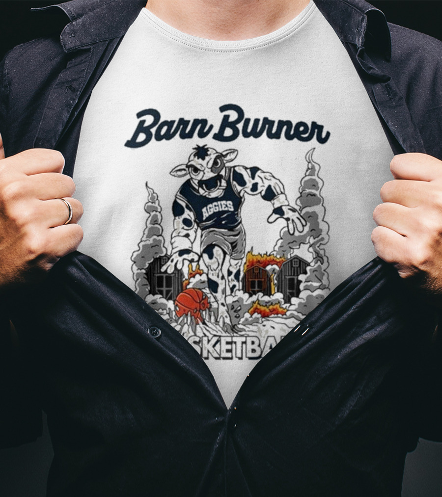 Barn Burner Aggies Basketball Tys Dyes Cowstorm T-Shirt