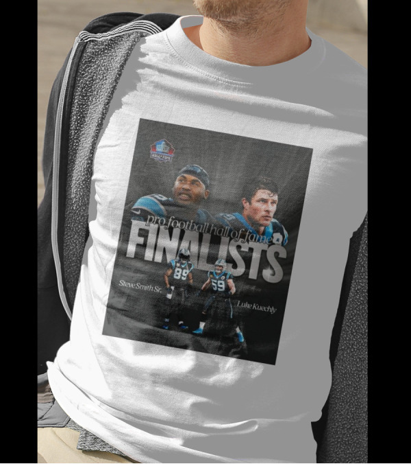Pro Football Hall Of Fame Finalists Steve Smith Sr And Luke Kuechly Carolina Panthers 2025 T-Shirt
