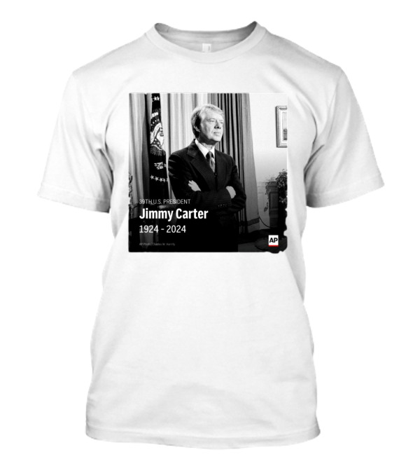 Jimmy Carter 39th U.S. President 1924-2024 AP Photo Charles W. Harrity T-Shirt