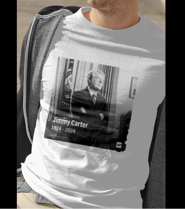 Jimmy Carter 39th U.S. President 1924-2024 AP Photo Charles W. Harrity T-Shirt