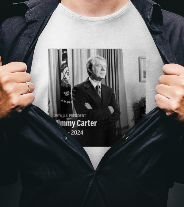 Jimmy Carter 39th U.S. President 1924-2024 AP Photo Charles W. Harrity T-Shirt
