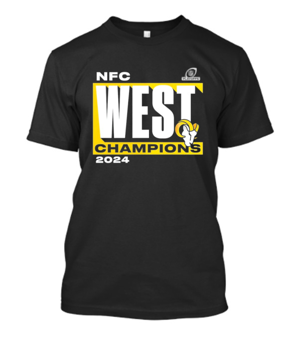 Los Angeles Rams 2024 NFC West Champions NFL Playoffs Victory T-Shirt