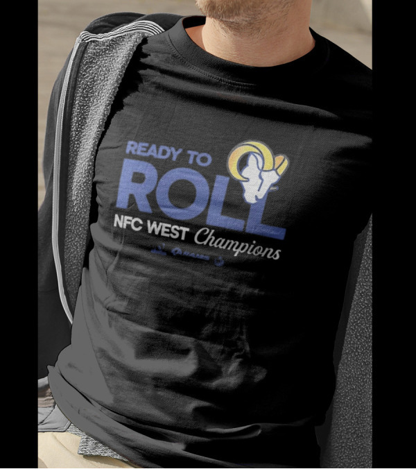 Los Angeles Rams Ready To Roll NFC West Champions 2024 NFL Playoffs Locker Room T-Shirt