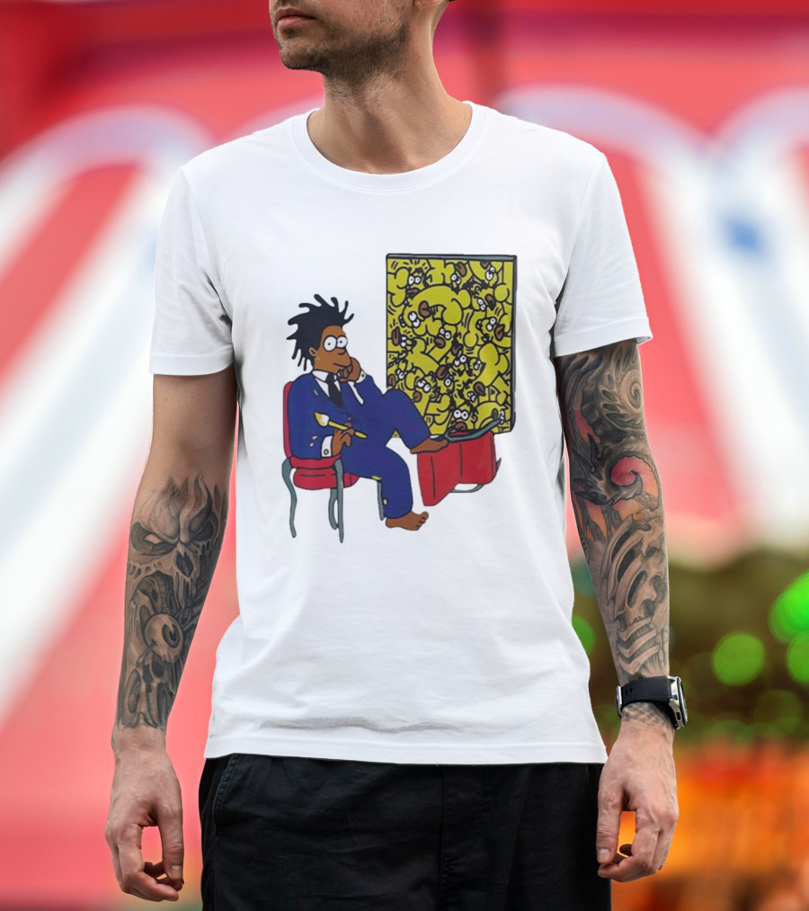 Jay Z Simpson Basquiat-Inspired Simpsons Mashup T-Shirt